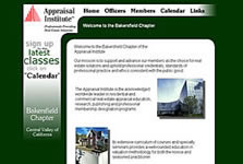 Screenshot of Appraisal Institute Site